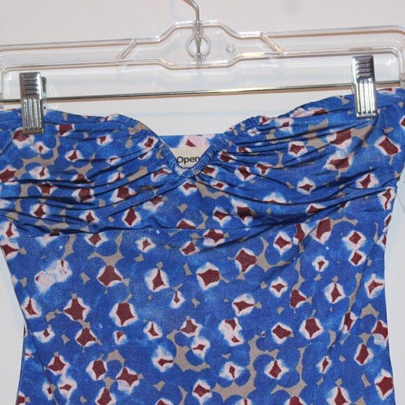 NEW Open Edit Multicolor Printed Strapless Bodysuits Women Size XS - Picture 5 of 12
